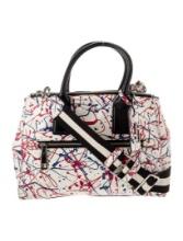 Marc Jacobs Neut Lthr Silver-tone Hdw Top Hdl Bag