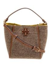Tory Burch Neutrals Felt Snap Cls Top Hdl Bag