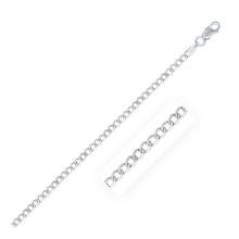 Sterling Silver High Polished Curb Chain 3.0mm