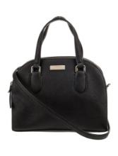 Kate Spade Blk Saffiano Zip Closure Shoulder Bag