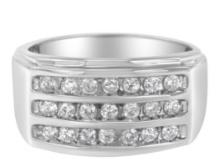 14k Wgold 1.05ct Diamond Channel Set Band Ring