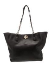 Tory Burch Leather Gold-tone Hdw Turn-lock Tote