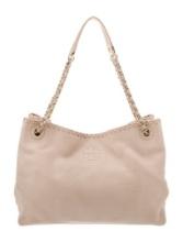 Tory Burch Chain-link Gold-tone Hdw Lthr Shldr Bag
