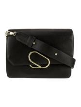 3.1 Phillip Lim Blk Leather Fold-in Flap Shldr Bag