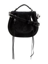 Rebecca Minkoff Suede Leather Snap Crossbody Bag