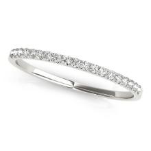 14k Wgold Round .12ct Diamond Pave Set Style Ring