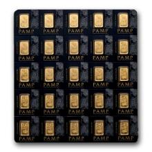 25x1g Gold Bar Pamp Suisse Multigram+25