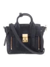 3.1 Phillip Lim Blue Lthr Push-lock Messenger Bag