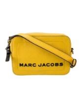 Marc Jacobs Ylw Lthr Silver-tone Hdw Crossbody Bag