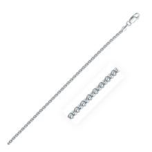Sterling Silver High Polished Popcorn Chain 2.5mm