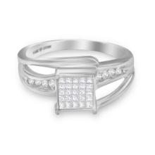 10k Gold .33ct Diamond Composite Bypass Ring