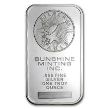 1 Oz Sunshine Silver Bar