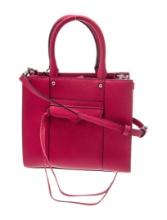 Rebecca Minkoff Red Lthr Gold-tone Hdw Bucket Bag