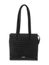 Tumi Black Nylon Silver-tone Hdw Zip Shoulder Bag