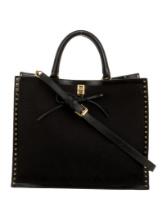 Rebecca Minkoff Black Canvas Bow Crossbody Bag