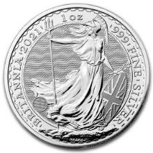 2021 Great Britain 1 Oz Silver Britannia Bu