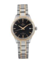 Tudor Style Blk Dial Automatic Women's 34mm