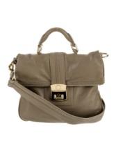 Marc Jacobs Neutrals Leather Push-lock Top Hdl Bag