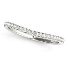 14k Wgold .09ct Diamond Pave Setting Style Band
