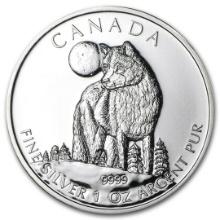 2011 Canada 1 Oz Silver Wildlife Series - Wolf