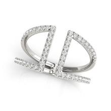 14k Wgold Round .45ct Diamond Dual Bond Ring