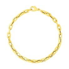 14k Gold Paperclip Chain Bracelet