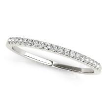 14k Wgold .12ct Diamond Scallop Pave Wedding Ring