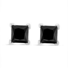 Exquisite 2.00ct Black Diamond Stud Earrings