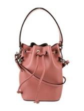 Fendi Pink Leather Gold-tone Hardware Bucket Bag