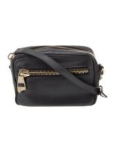 Versace Black Leather Gold-tone Hdw Crossbody Bag