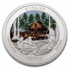 2024 1 Oz Silver Louisiana Kisatchie Colorized