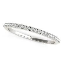 14k Wgold .12ct Diamond Scallop Style Wedding Band