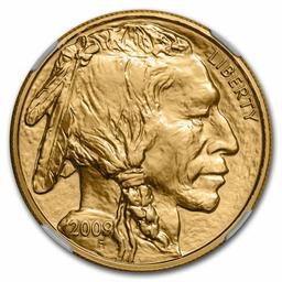 2009 1 Oz Gold Buffalo Ms-70 Ngc (early Releases)