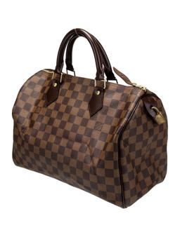 Louis Vuitton Ebene Speedy 30 Zip Cls Top Hdl Bag