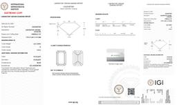 Igi Certified Emerald Cut 1.62ct Vvs2 Lab Diamond