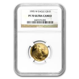1995-w 1/4 Oz Proof American Gold Eagle Pf-70 Ngc
