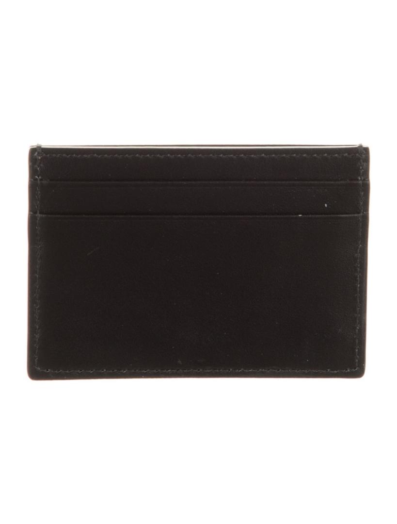 Gucci Black Leather Interlocking G Card Holder
