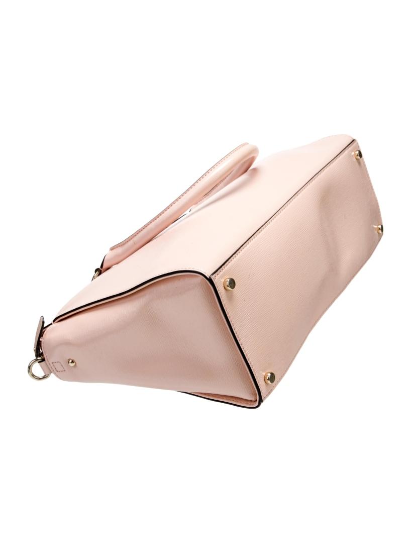 Kate Spade Pink Patent Leather Bow Top Hdl Bag