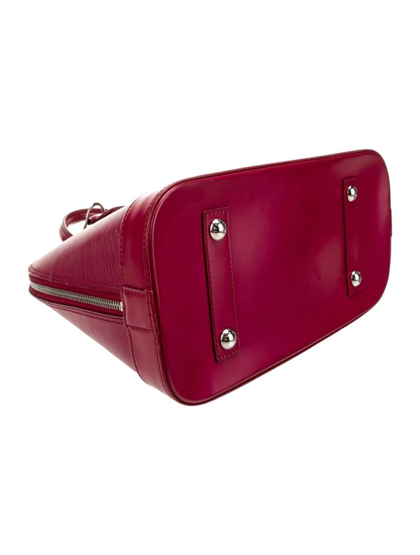 Louis Vuitton Alma Gm Red Epi Zip Cls Top Hdl Bag