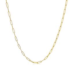 14k Gold Fine Paperclip Chain 1.5mm