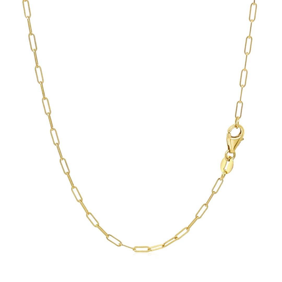 14k Gold Fine Paperclip Chain 1.5mm