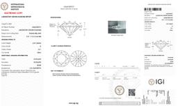 Igi Certified Round Cut 2.87ct Vs1 Lab Diamond