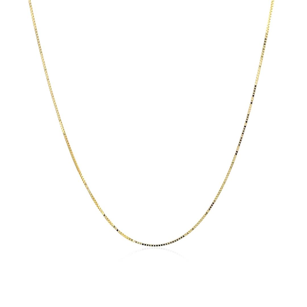 10k Gold Classic Box Chain 0.45mm