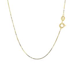 10k Gold Classic Box Chain 0.45mm