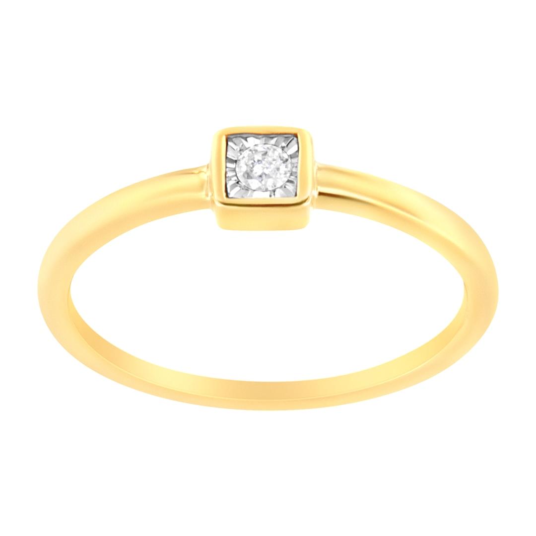 14k Gold-pl. .05ct Diamond Promise Ring