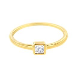 14k Gold-pl. .05ct Diamond Promise Ring
