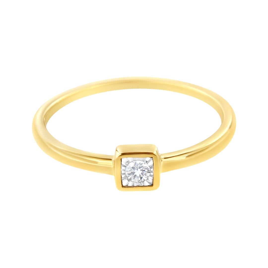 14k Gold-pl. .05ct Diamond Promise Ring