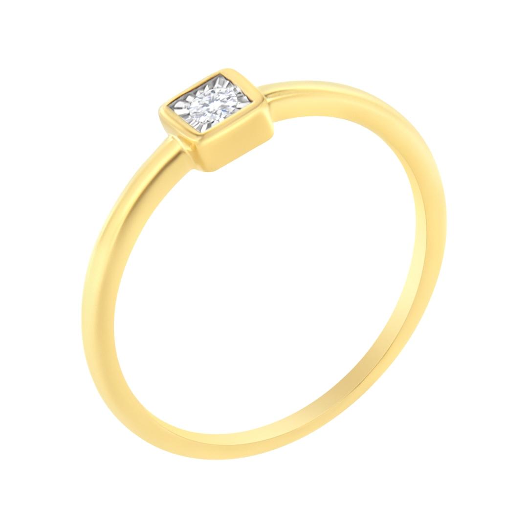 14k Gold-pl. .05ct Diamond Promise Ring