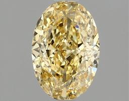 Fancy Yellow Oval Cut 1.54ct Vs1 Lab Diamond