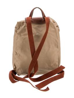 Longchamp Green Nylon Snap Closure Backpack